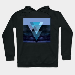 Descending triangles of dark clouds Hoodie